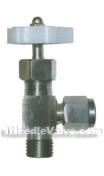 QJ-6 angle type external pneumatic pipeline globe valves