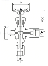 J29W Pressure Gauge Needle Valve constructral diagram
