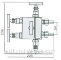 EN5-3 WF1/2 five-valve manifold constructral diagram(pic1)