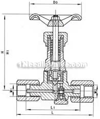 JJM8 pressure gage needle valve constructral diagram