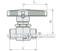 Q11SAF-64 internal thread meter ball valve constructral diagram