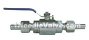 Q21SA external thread pipeline measurement ball valves (with welding pipe)(pic2)