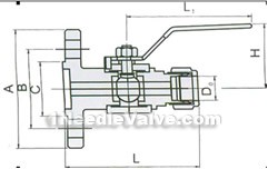 QG•AY1 pipeline measurement pressure-taking ball valve constructral diagram