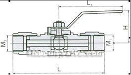 QG•M1 pressure meter pipeline measurement ball valve constructral diagram