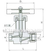 QJ-2 pneumatic pipeline globe valve constructral diagram