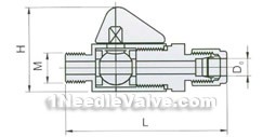 QY-2 sleeve type ball valve constructral diagram